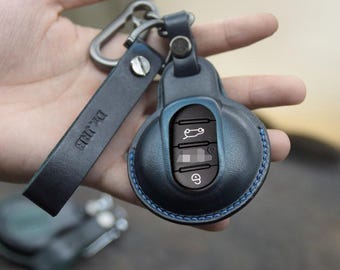 Leather Key Case for 2020-2026 Cooper, JCW, Convertible, Countryman, SE - Custom Fob Gift