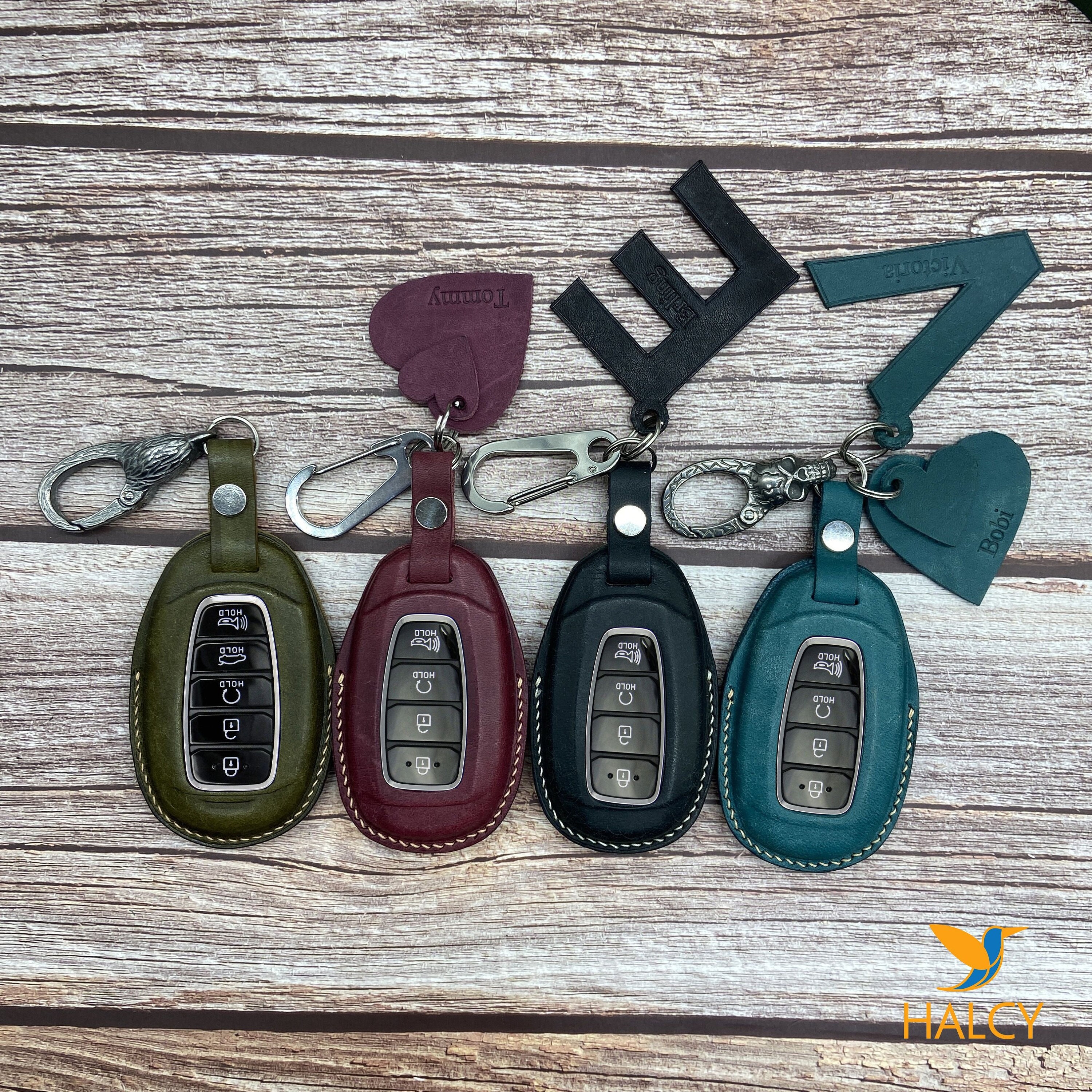 Transparent Black Smart Key Chain Cover Case For Hyundai Palisade - Foto 7