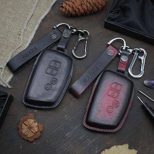 Leather Key Fob fit for LS460 (2013-2017), Personalized name tag