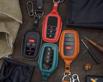 Leren sleuteletui voor 2020-2026 RAV4, Corolla, Tacoma, GR86, Prius - custom fob-cadeau