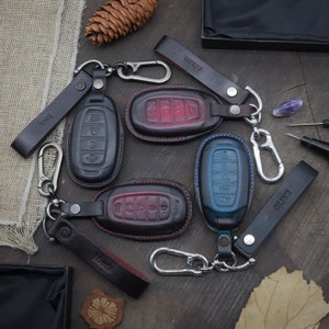 Key Fob Cover fit for Elantra GT, Kona, Santa Fe, Venue, Palisade, Veloster, Initials embossing