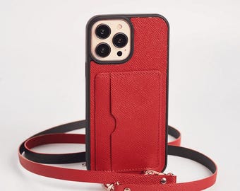 Leather Wallet Case Fit For Ip 18/ 18 Pro Max, 17/ 17 Pro Max, 16/ 16 Pro max, 15/ 15 Pro max, etc. Initials embossing