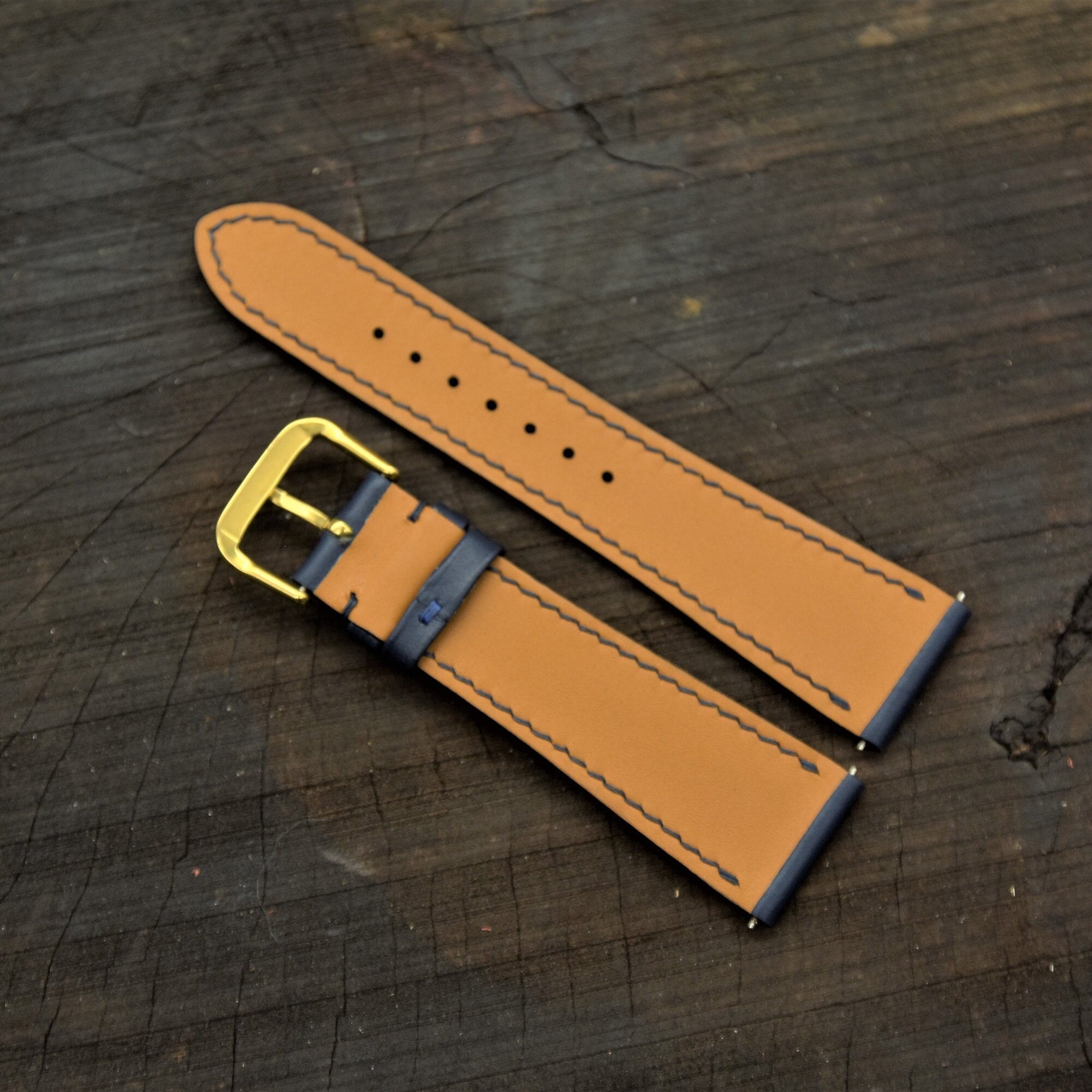 Dark Blue Watch Band Watch Strap 18mm 20mm 22mm 24mm Etsy