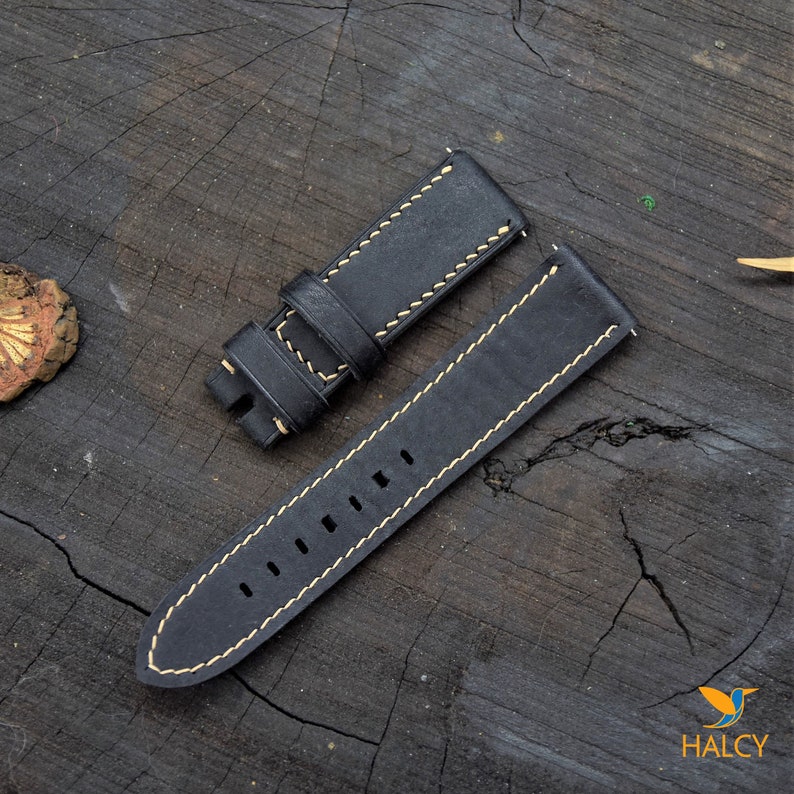 Custom Handmade Leather Watch Strap Thick Fullgrain Etsy