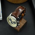 Brown Ostrich Leg Leather Watch Strap: Handmade Zermatt Lining product logo