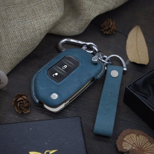 Leather Key Fob Case Protector for Giadiator Key (2, 3, 4 Buttons ...
