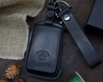 Handmade Leather Smart Key Fob Case: Mazda 3, CX-5, CX-30, CX-9