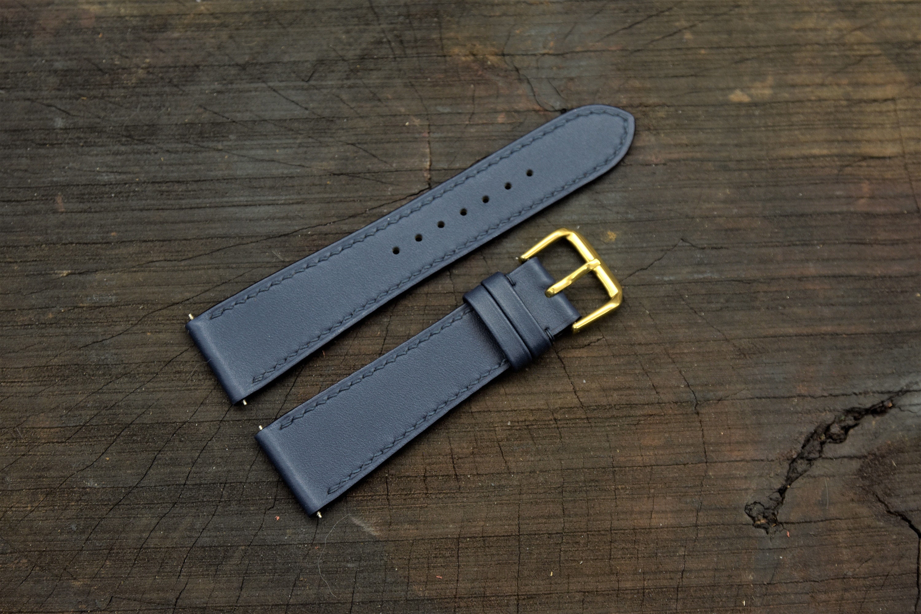 Dark Blue Watch Band Watch Strap 18mm 20mm 22mm 24mm Etsy