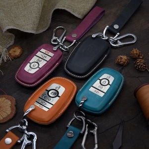 Étui porte-clés pour Mustangs, 3, 4, 5 boutons porte-clés Mustangs, SheIby C0BRA, MachE, GT, Edge, ST, porte-clés personnalisé