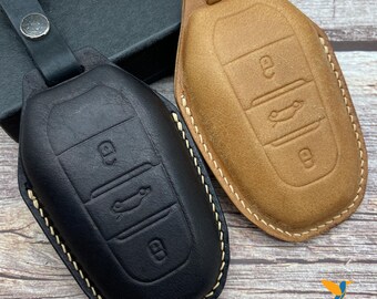 Genuine Leather Manual Gear Shift Knob For Peugeot 208 308 508 2008 3008 Chrome
