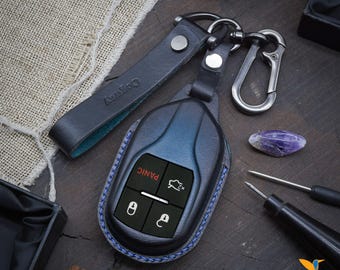 Leather Key Case for Ghibli, Levante, Quattroporte, GranTurismo, MC20 – Custom Fob Gift for Car Lovers