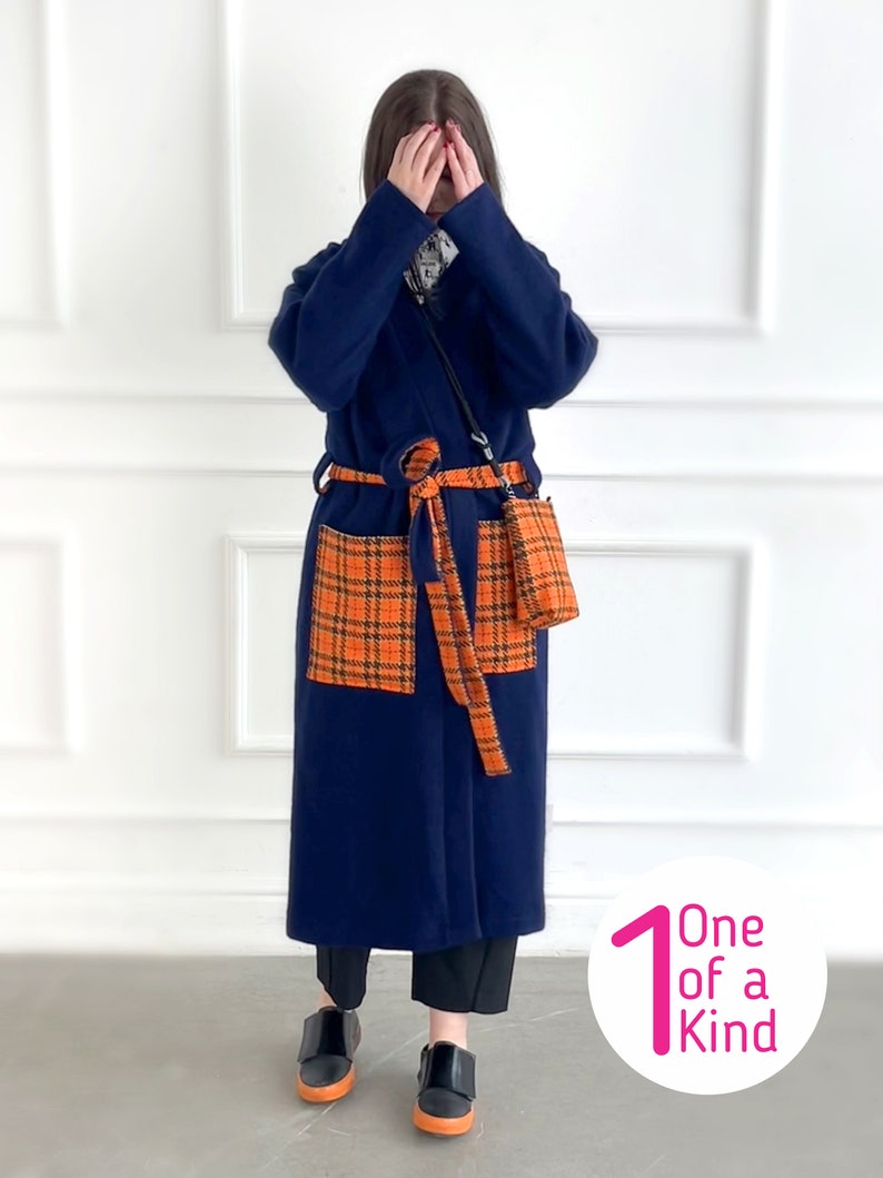 One of a Kind Kimono 'orANGE' with Mini Bag as Gift image 5