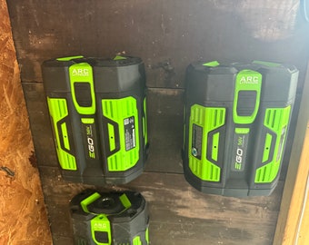 EGO-batterijwandmontage MASSIEF en STERK | 56V batterijhouder | Houder elektrisch gereedschap | Organisatie | Opberger voor 3D-printer | Cadeau-idee