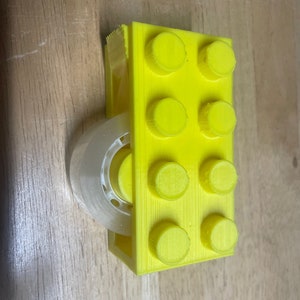 Functional Lego / Megablock Tape Dispenser Holds Cash, Sticky Notes, Pens and Lighters / Desk Organizer / Home Decoration / Office Supplier image 6