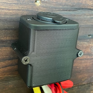 12V Cigarette Lighter Socket, 12V Power Outlet Receptacle for Car Marine Motorcycle ATV RV, with Wire Fuse DIY Kit