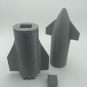 SpaceX Starship with Falcon Heavy and Raptor Rocket Engines or Rocket Plume 1:200 Scale SN8 SN9 SN10 SN11 SN15