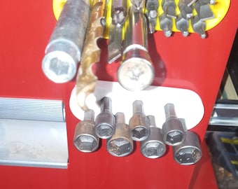 Hex-Bit und Hex-Werkzeughalter | Magnet zu Werkzeugkiste | Eingebaute Aufbewahrung