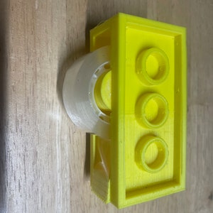 Functional Lego / Megablock Tape Dispenser Holds Cash, Sticky Notes, Pens and Lighters / Desk Organizer / Home Decoration / Office Supplier image 5