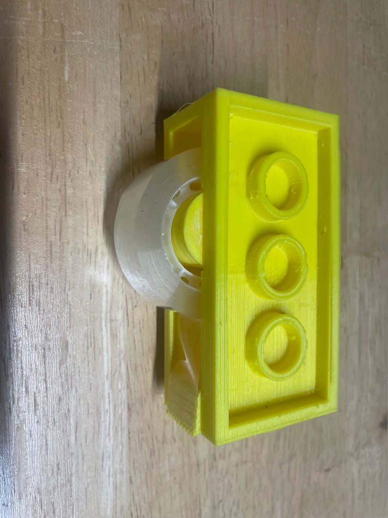 Functional Lego / Megablock Tape Dispenser Holds Cash, Sticky Notes, Pens and Lighters / Desk Organizer / Home Decoration / Office Supplier image 5