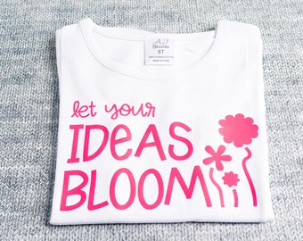 Bloom Ideas T-Shirt: Creative Floral Design