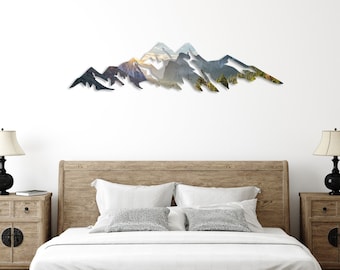 Yosemite Mountains Metal Wall Art: National Park Home Decor