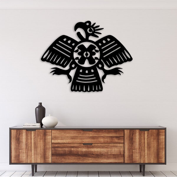 Aztec Bird - Metal Wall Art / Housewarming Gift / Home Decor / Metal Wall Decoration / Aztec bird Metal Wall Art / Aztec Wall Decor, ACM