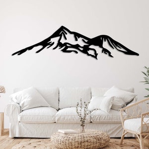 Mount Shasta Metal Wall Art Mountain Metal Wall Decor California Wall Art Nature Metal Outdoor Wildlife Lover Gift Farmhouse Yard Wall Decor