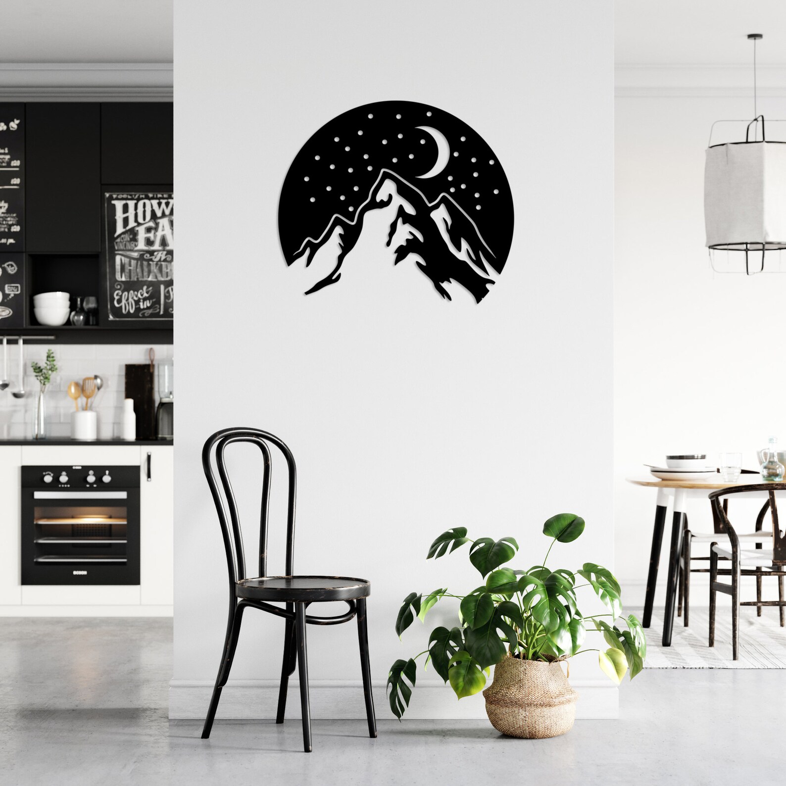 Mountain Night Metal Wall Art / Housewarming Gift / Home Etsy