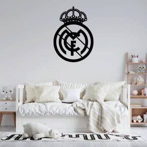 Real Madrid CF Metal Wall Art: Sports Home Decor