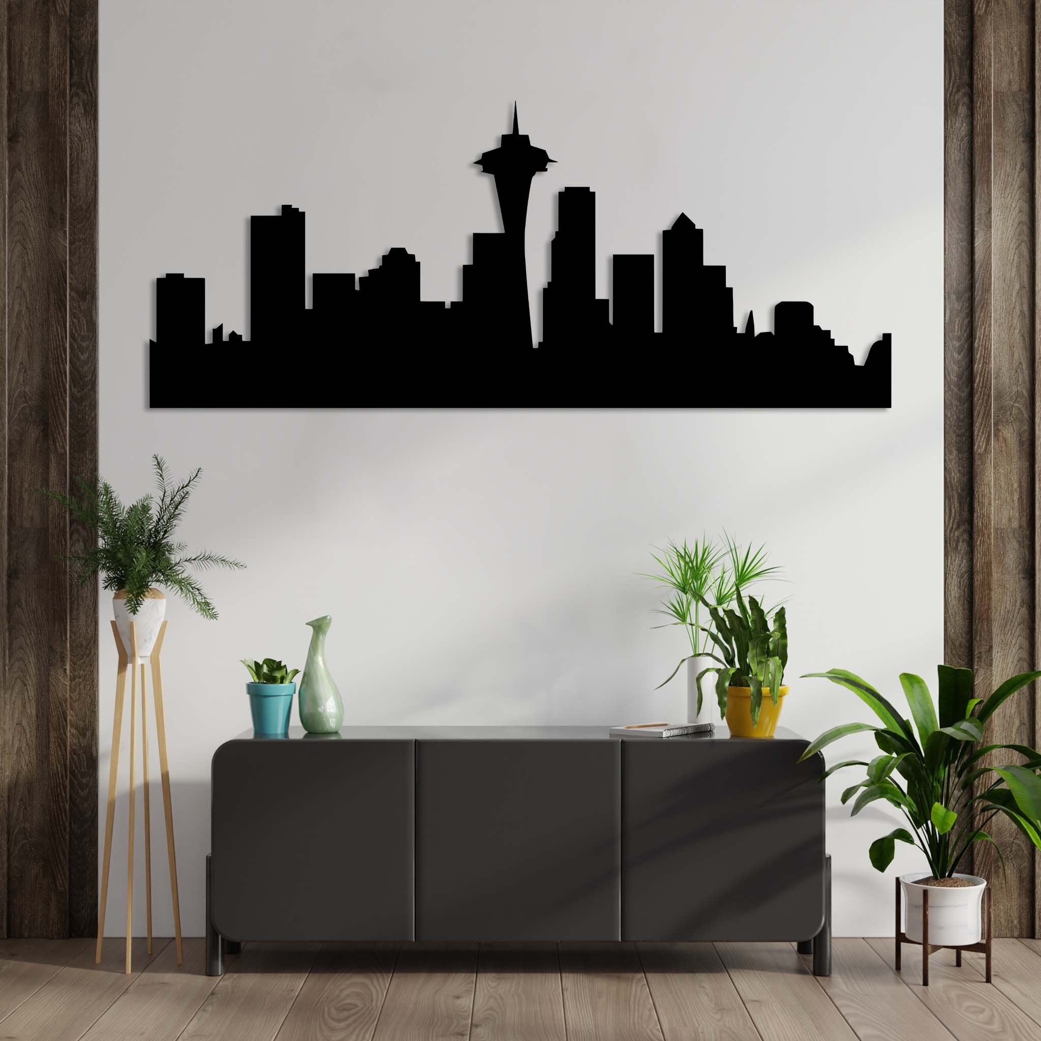 Seattle Skyline Metal Wall Art / Housewarming Gift / Home Etsy
