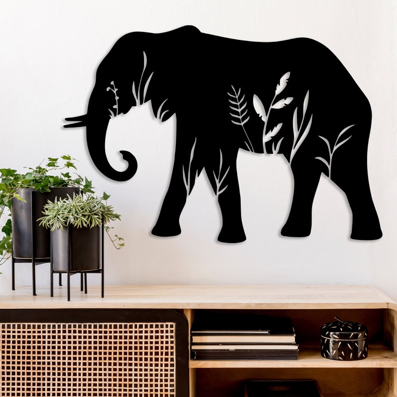 Elephant - Metal Wall Art / Housewarming Gift / Home Decor / Metal Wall ...