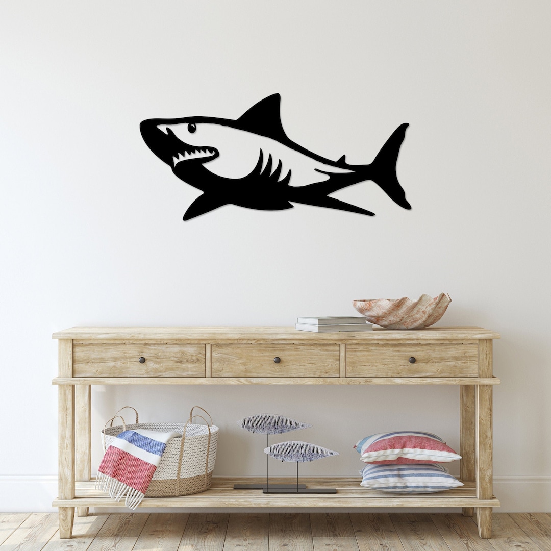 Shark Metal Wall Art / Housewarming Gift / Home Decor / Metal Wall