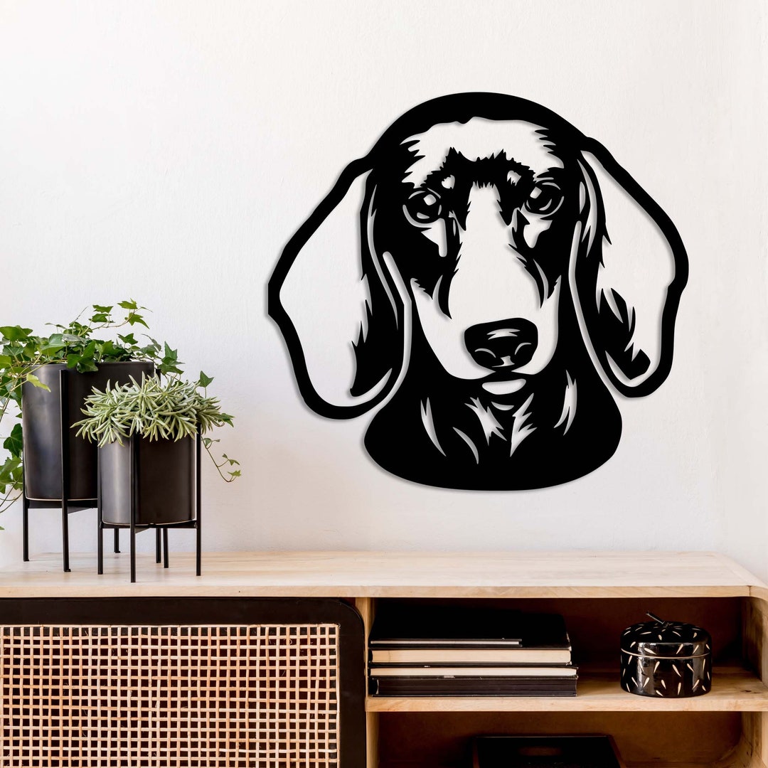 Dachshund Metal Wall Art Dog Metal Wall Decoration Dachshund Metal Art
