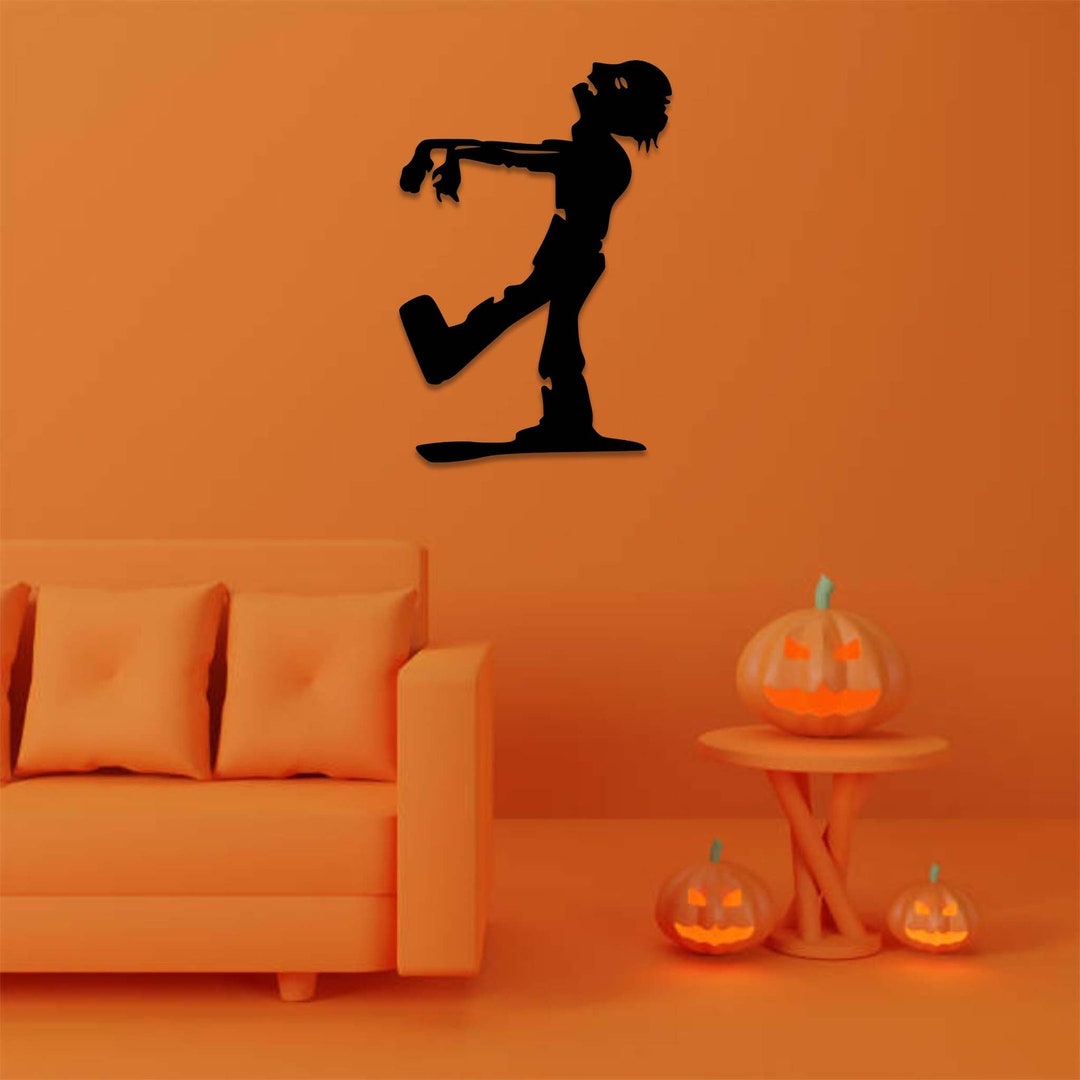 Walking Zombie Metal Wall Art Metal Wall Decoration Walking Zombie Wall Decor Wall Hanging