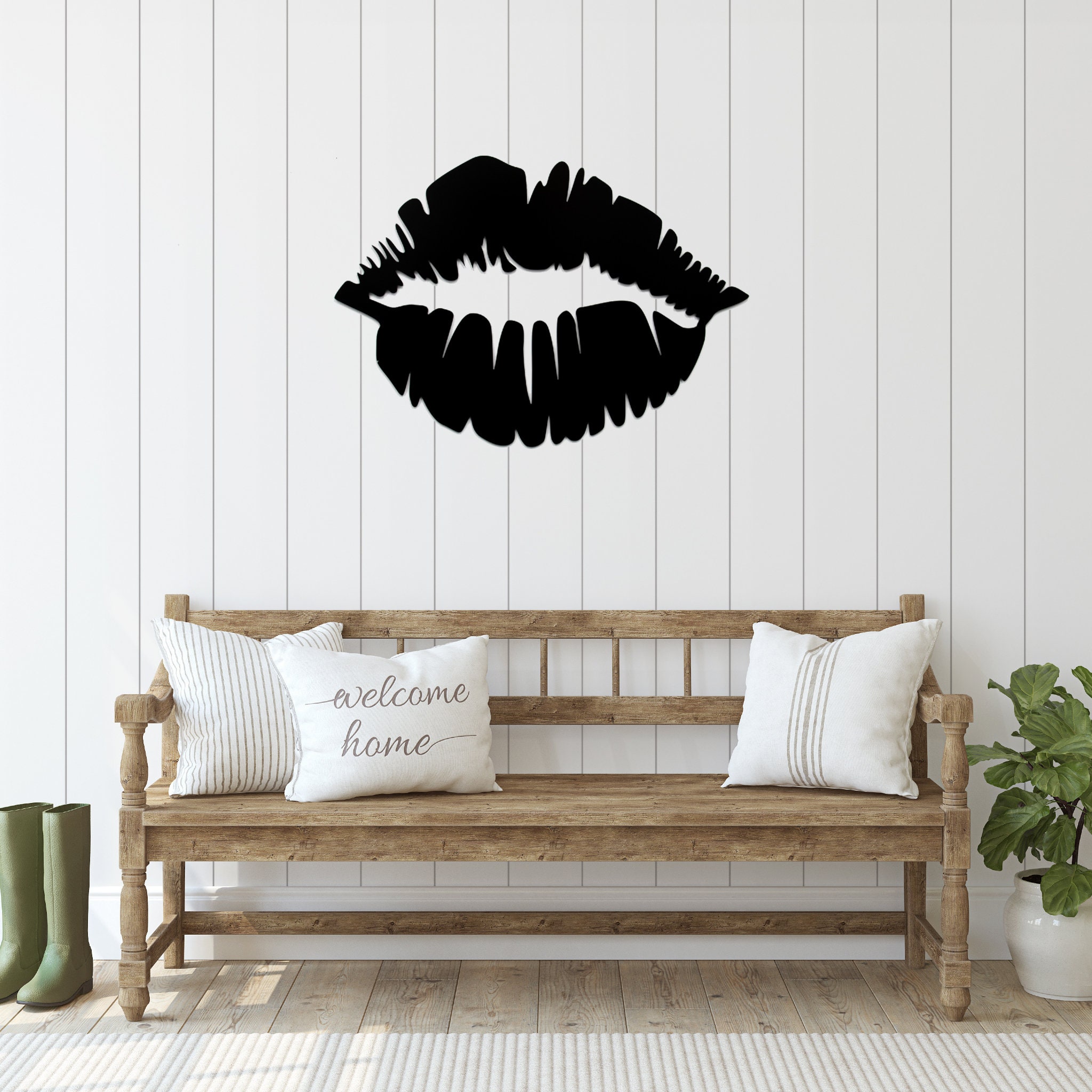 Lips Metal Wall Art / Housewarming Gift / Home Decor / Metal Etsy