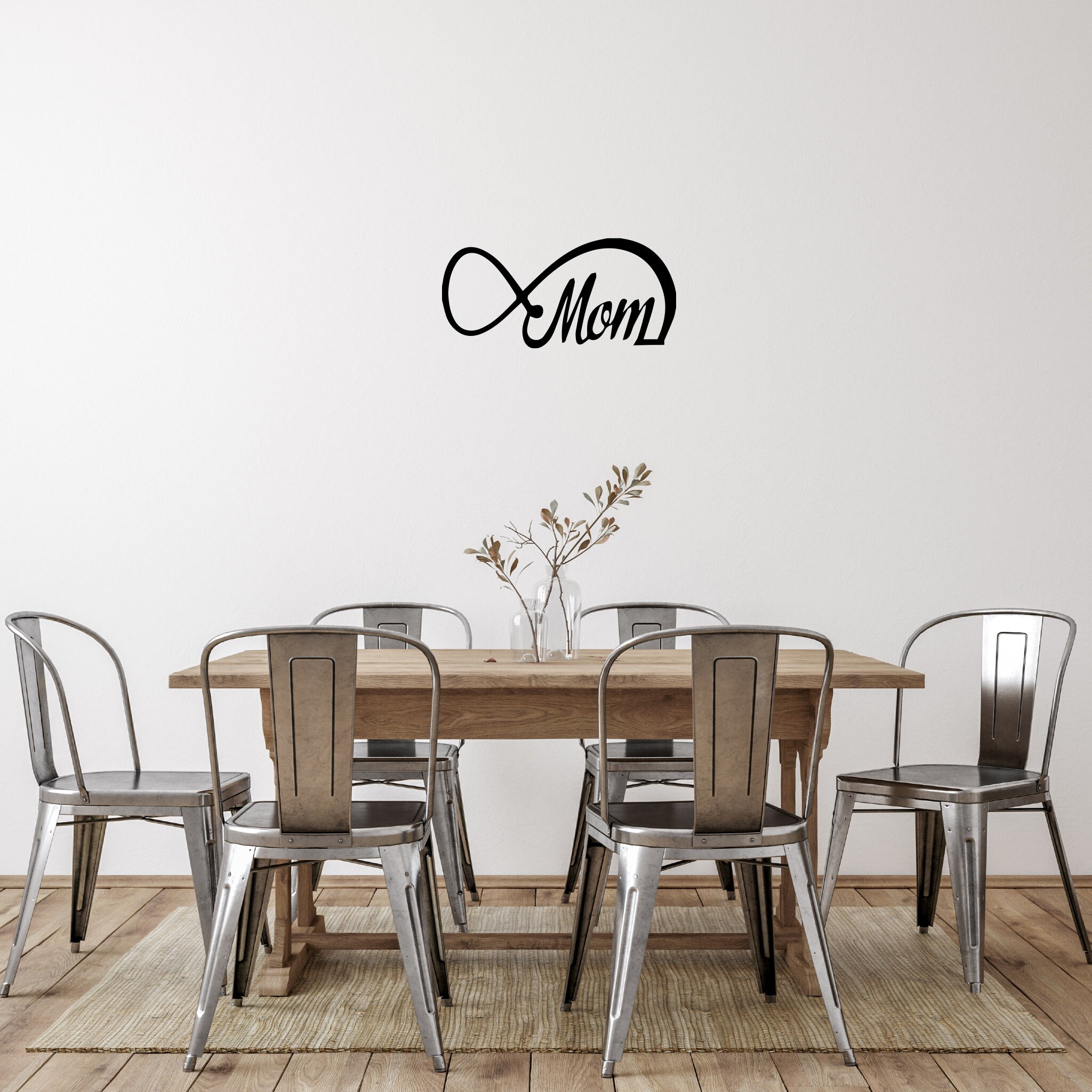 Handmade 'mom' Metal Wall Art - Modern Mother's Day Gift - Etsy
