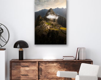 Machu Picchu Wall Art Print: Eco-Friendly Metal Composite