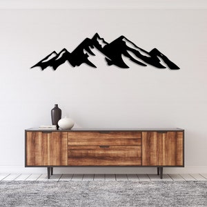 Grand Teton Metal Wall Art: Rustic Mountain Decor