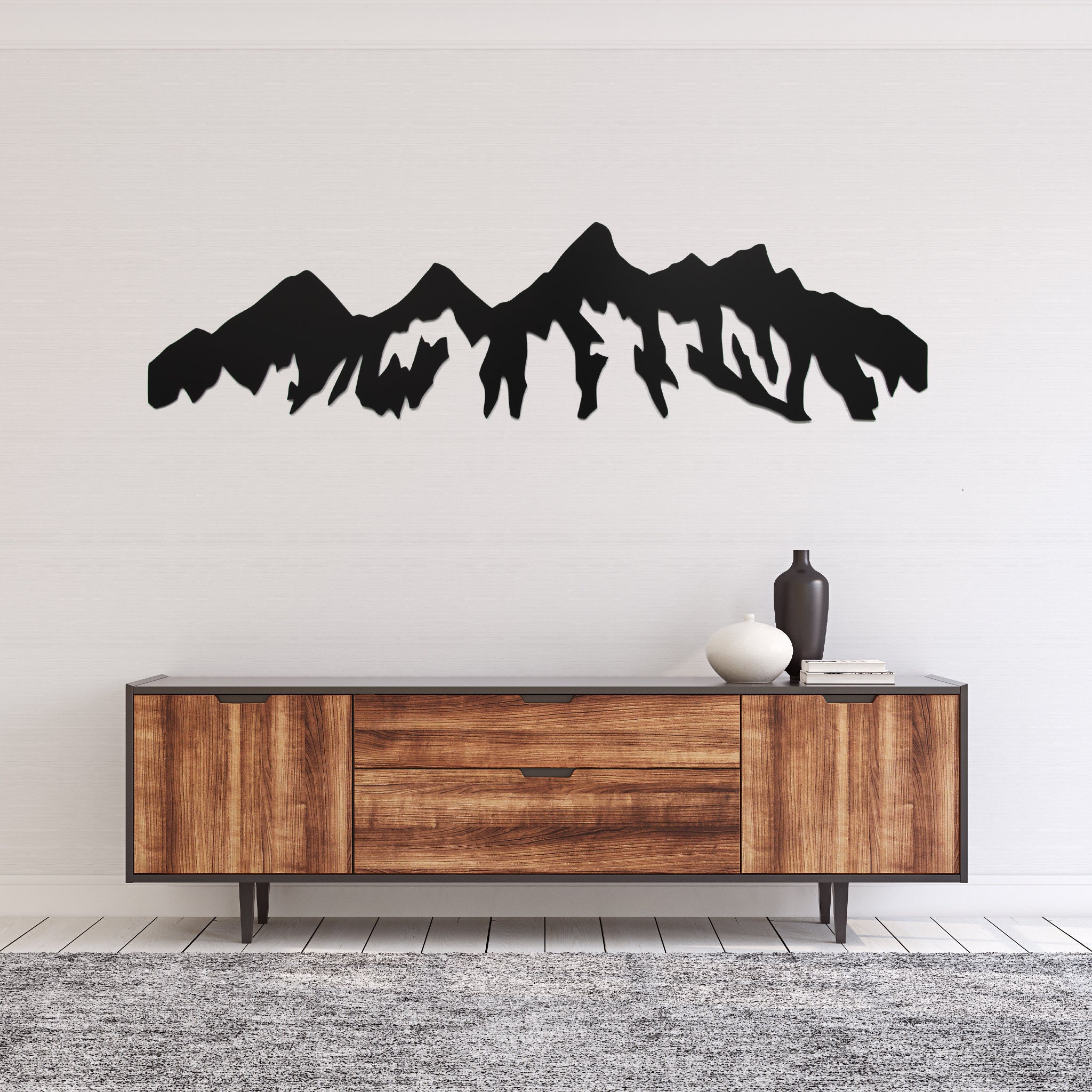 Teton Mountain Range Metal Wall Art / Housewarming Gift / Etsy