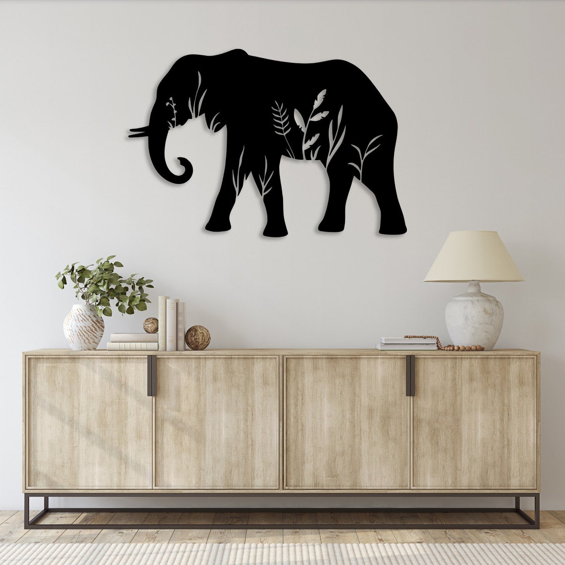 Elephant - Metal Wall Art / Housewarming Gift / Home Decor / Metal Wall ...