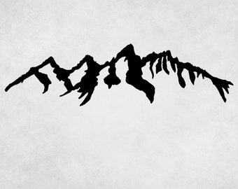 Teton Mountains Metal Wall Art: Modern Home Decor