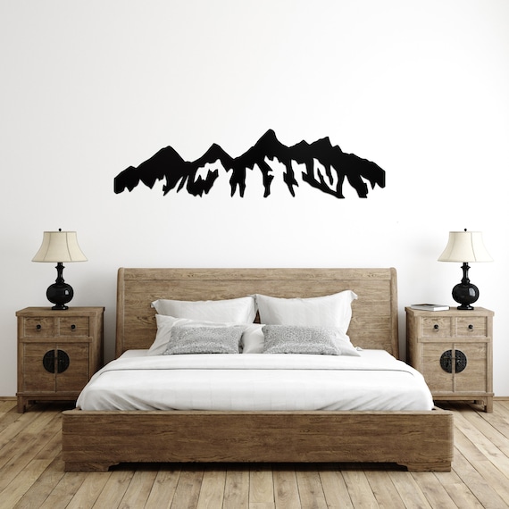 Teton Mountain Range Metal Wall Art / Housewarming Gift / Etsy