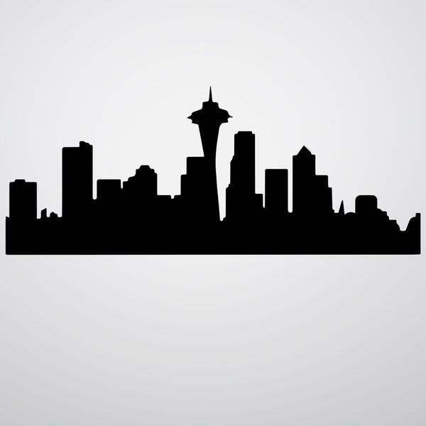 Seattle Skyline Silhouette Metal Wall Art Seattle Skyline Metal Art Seattle Skyline Artwork Seattle Metal Wall Home Decor for urban decor