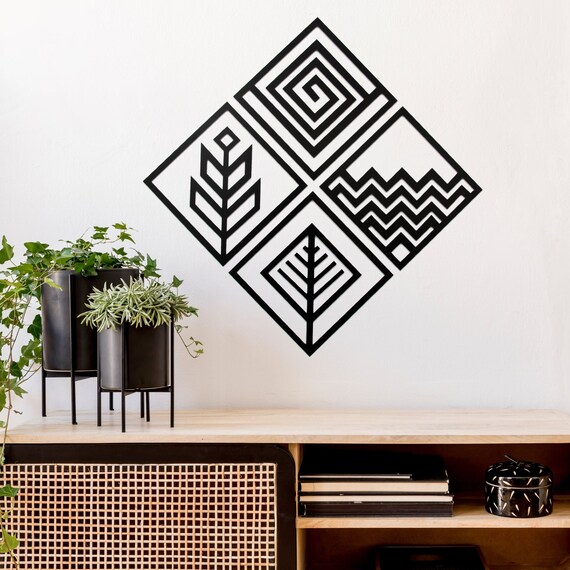 洋書 WALL ELEMENTS ART WALL Remenna Minimalist Decor Aesthetic Wall Art Modern Abstract