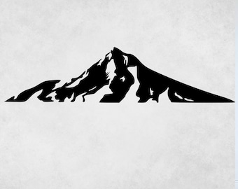 Mount Hood Metal Wall Art: Oregon Mountain Decor