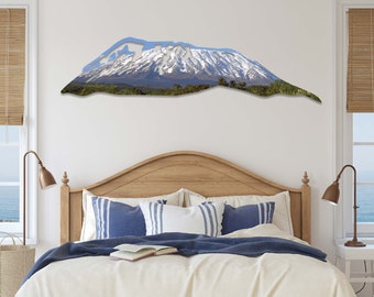 Mount Kilimanjaro Metal Wall Art: Recycled Aluminum, Fade Resistant