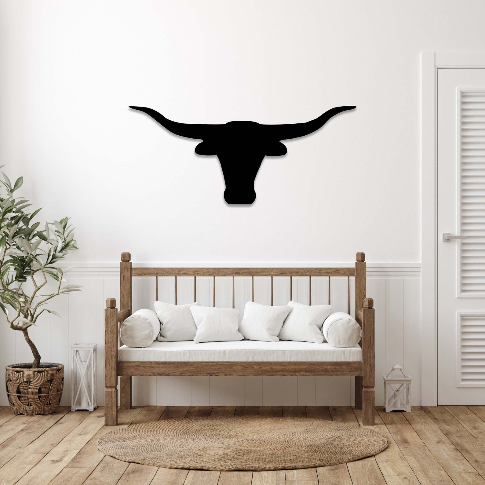 Texas Longhorn Metal Wall Art / Housewarming Gift / Home Etsy