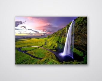 Ireland Waterfall Print: Vibrant Nature Photography, Home Decor