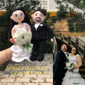 Best Couple Gift Cute Couple Crochet Doll Romantic Anniversary Wedding Gift image 6