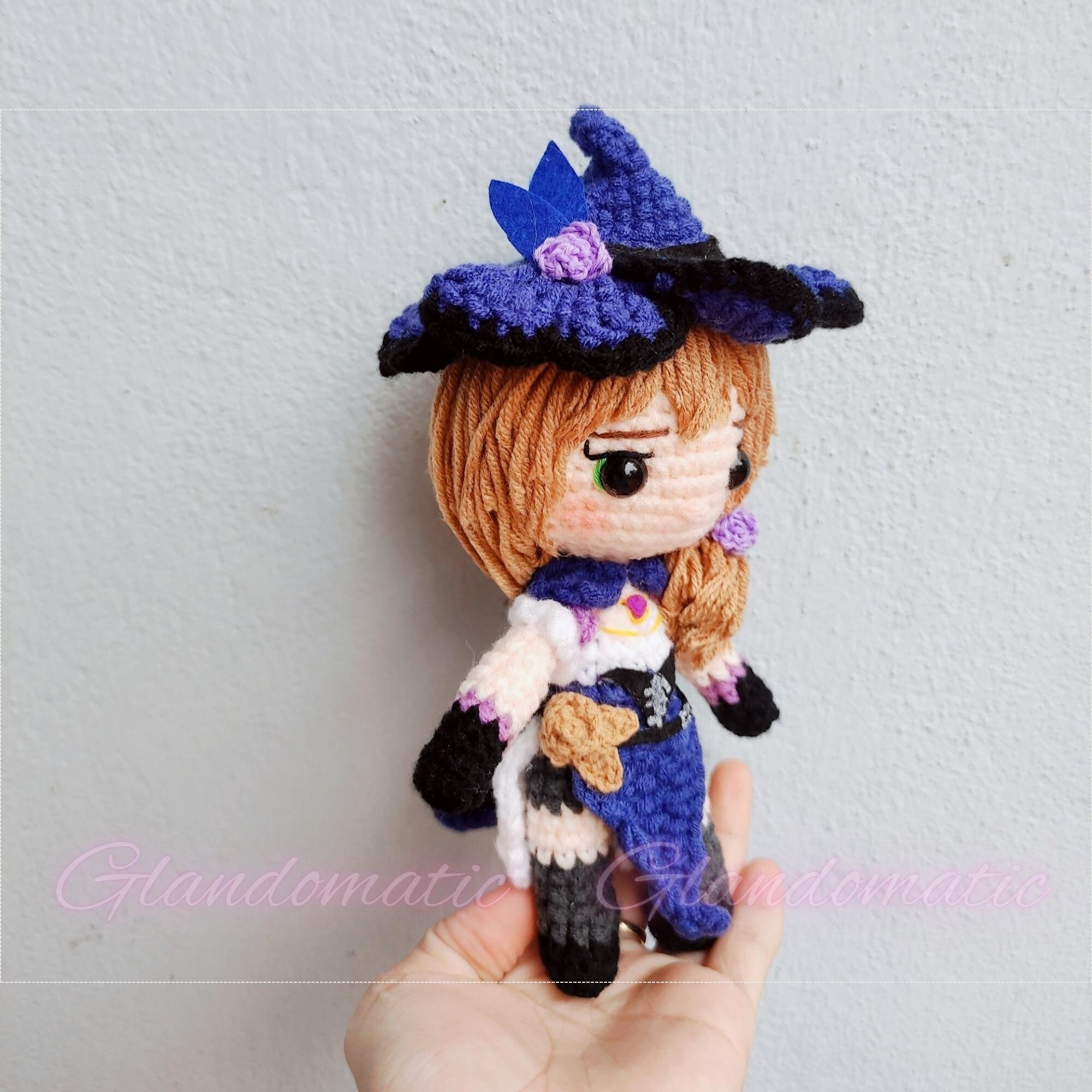 Genshin Impact Lisa Crochet Doll Game Character Plush Etsy